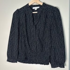 Monteau Polka Dot Blouse Top